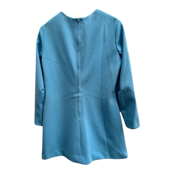 Vintage Paul Of California A-Line Baby Blue Polyester Dress MOD Size 18 New - Picture 5 of 6